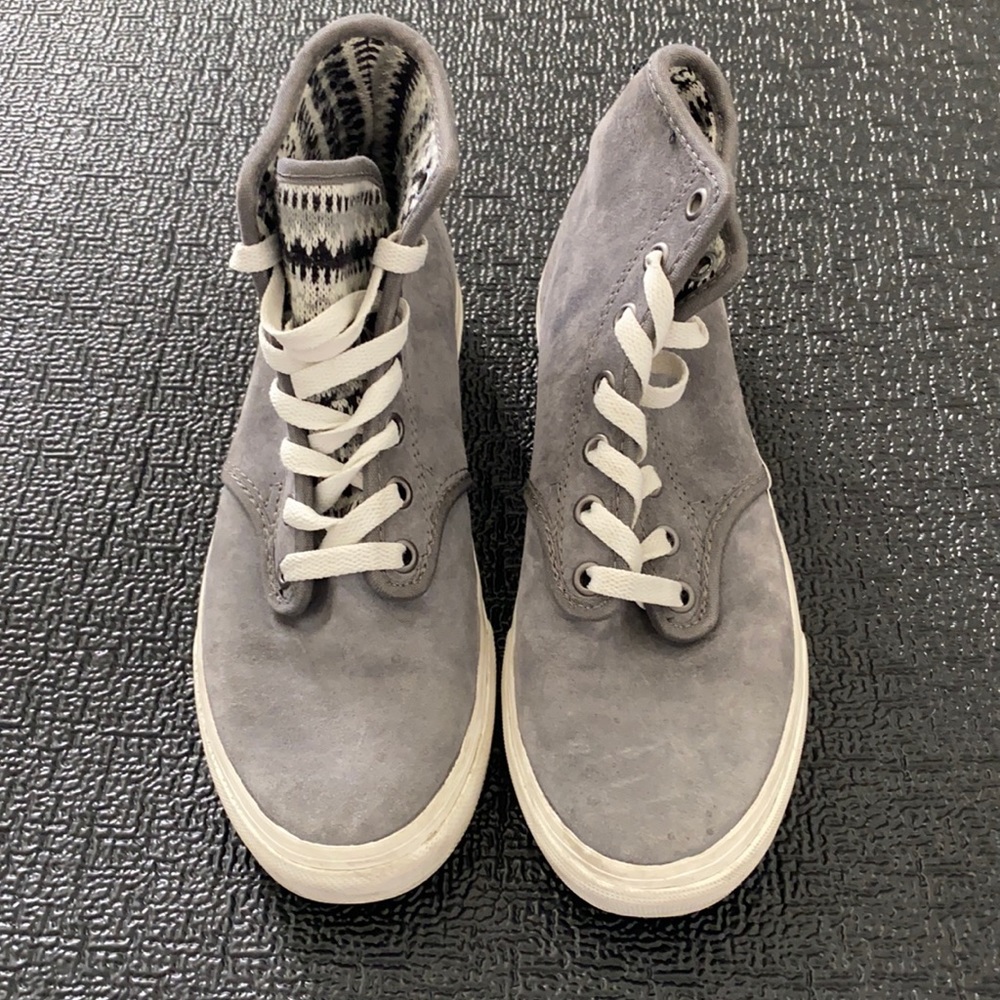 Vans Grey High-Tops With Pattern Inside - image 3
